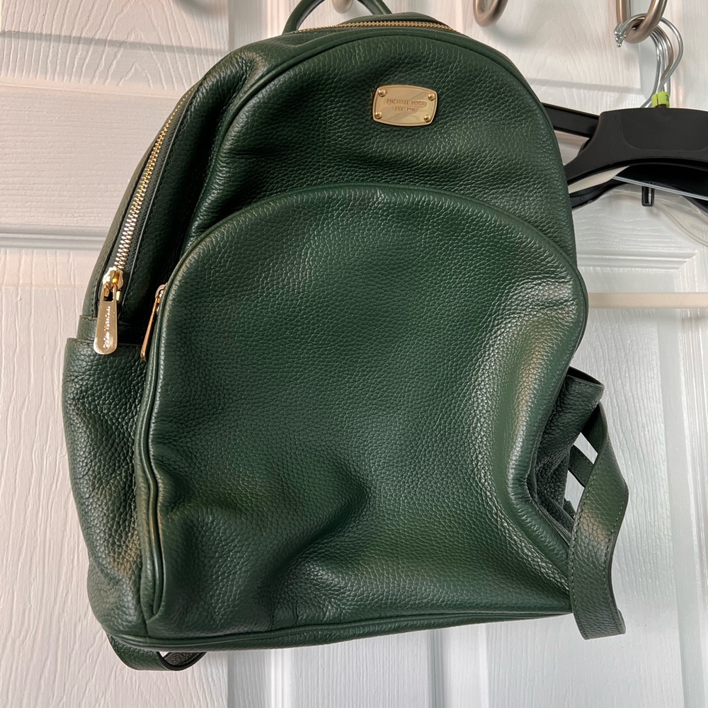 Michael Kors Green Leather Backpack